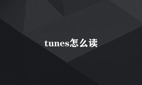 tunes怎么读