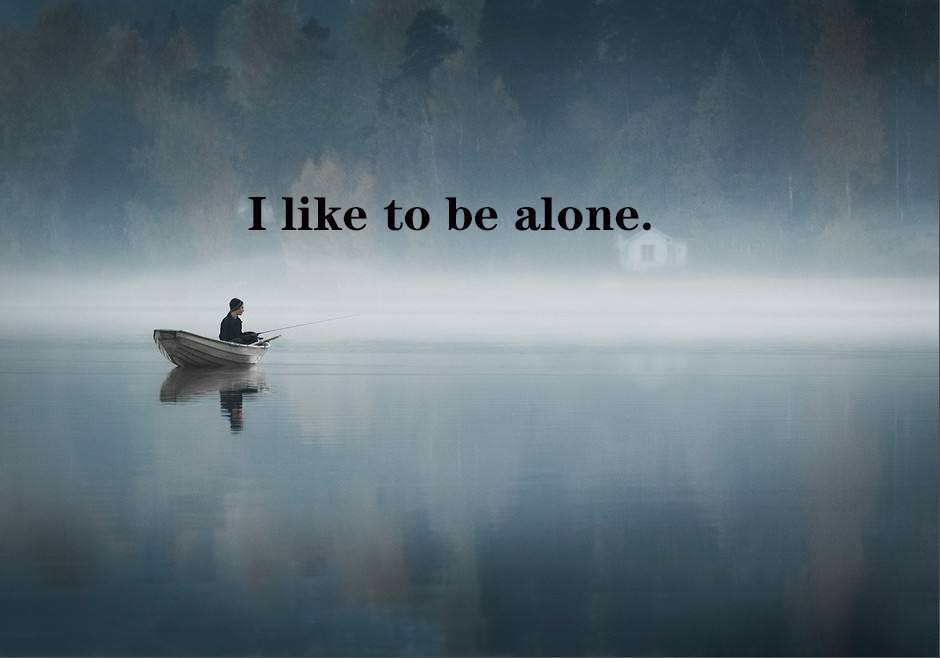 like to be alone是什么意思