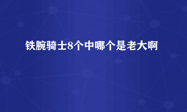 铁腕骑士8个中哪个是老大啊