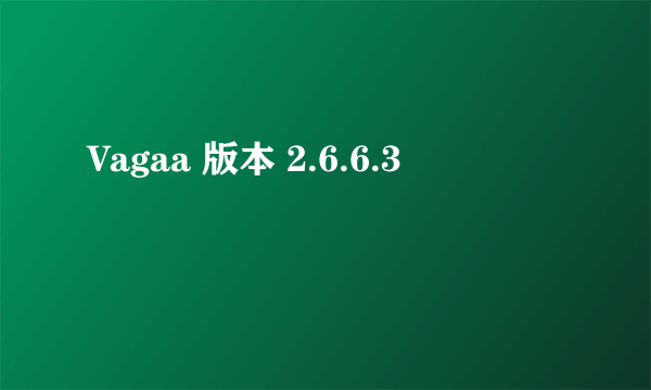 Vagaa 版本 2.6.6.3