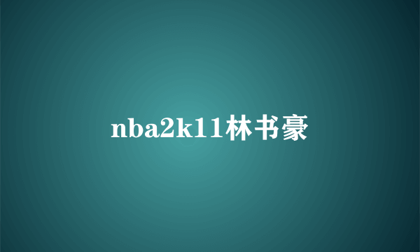 nba2k11林书豪