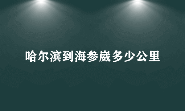 哈尔滨到海参崴多少公里