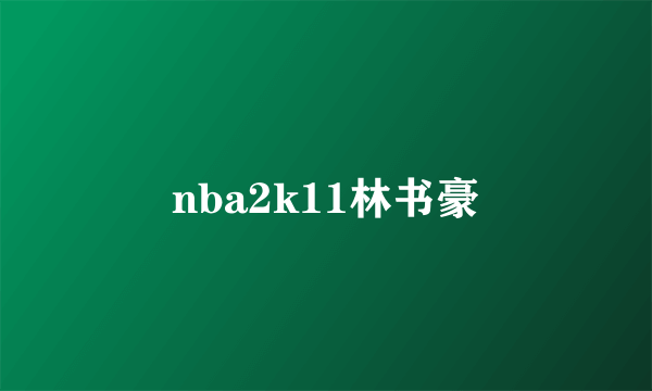 nba2k11林书豪