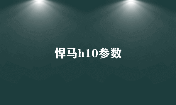 悍马h10参数