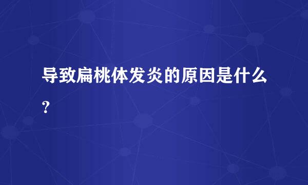 导致扁桃体发炎的原因是什么？