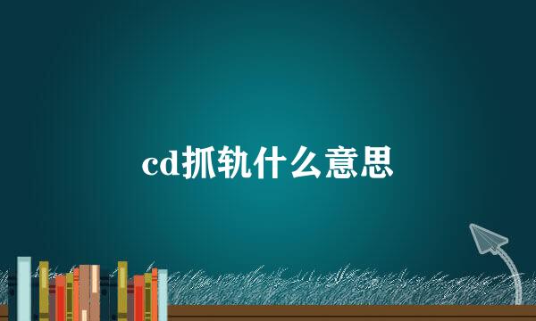 cd抓轨什么意思