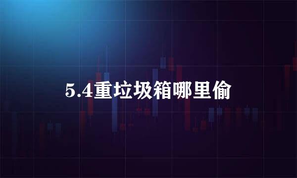 5.4重垃圾箱哪里偷