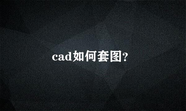 cad如何套图？