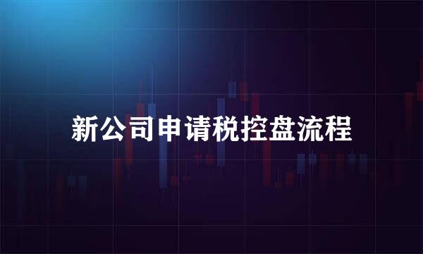 新公司申请税控盘流程