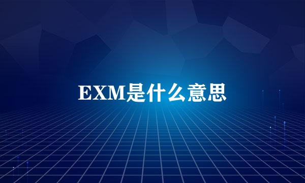 EXM是什么意思