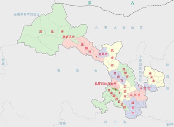 酒泉在地图上是哪?