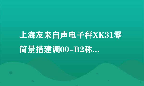 上海友来自声电子秤XK31零简景措建调00-B2称重显示器,显示(er-bet)是什么故障?