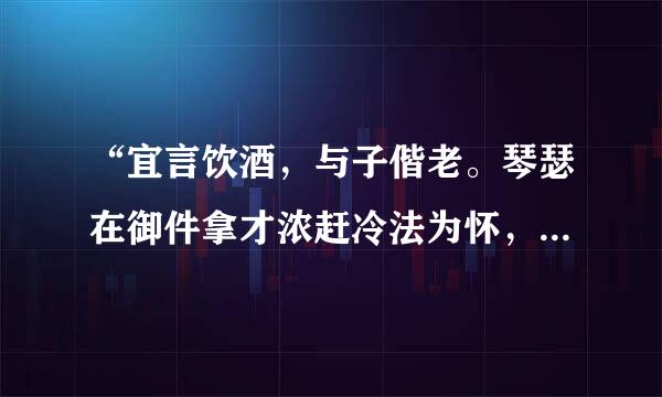 “宜言饮酒，与子偕老。琴瑟在御件拿才浓赶冷法为怀，莫不静好。”出自哪里？