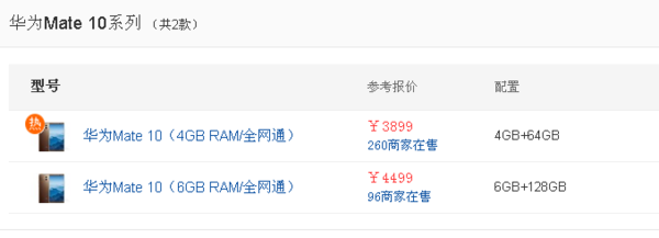 华为m来自ate10官网多少钱 华为