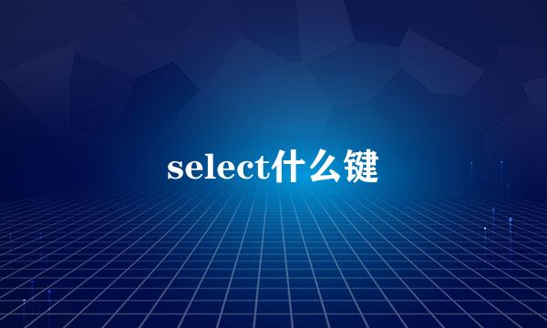 select什么键