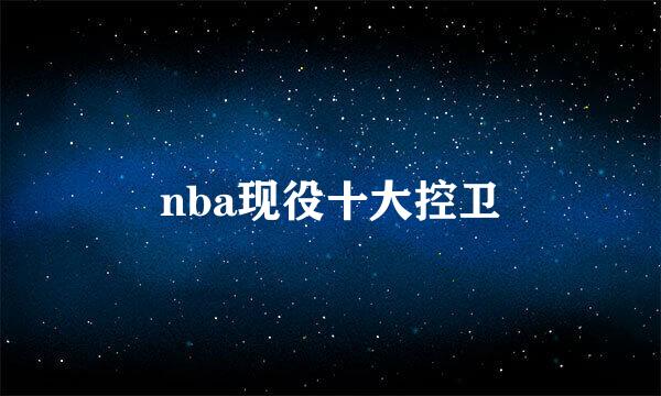 nba现役十大控卫