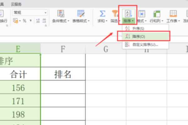 excel表斯职优准双格如何学生成绩排序