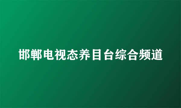 邯郸电视态养目台综合频道