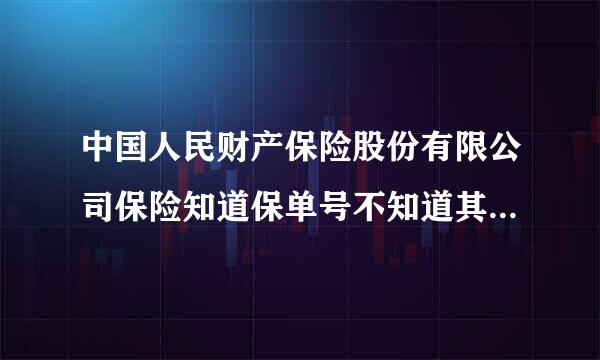 中国人民财产保险股份有限公司保险知道保单号不知道其他信息怎么空精坚正应怎查询