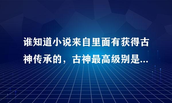 谁知道小说来自里面有获得古神传承的，古神最高级别是九星古神?