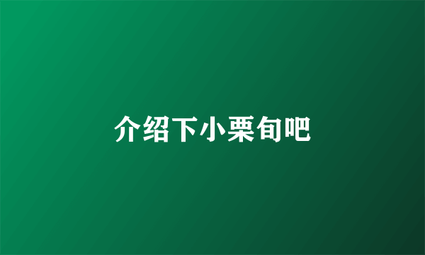 介绍下小栗旬吧