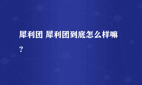 犀利团 犀利团到底怎么样嘛？