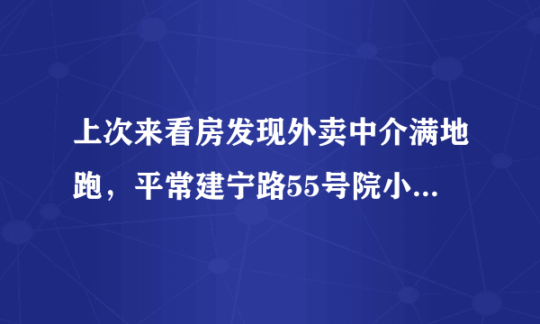 上次来看房发现外卖中介满地跑，平常建宁路55号院小区门禁管理的严格吗？对外来人员出入有什么限制吗？