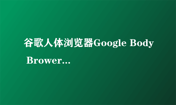 谷歌人体浏览器Google Body Brower那里下载？？？？？？？