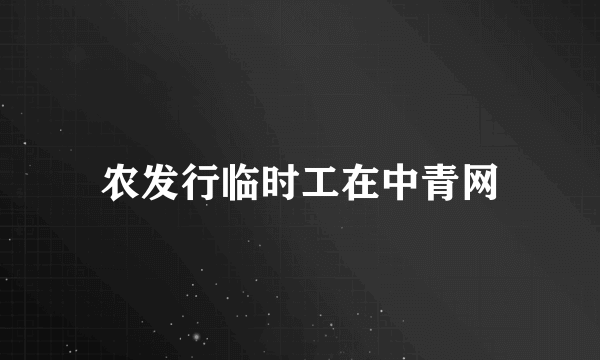 农发行临时工在中青网