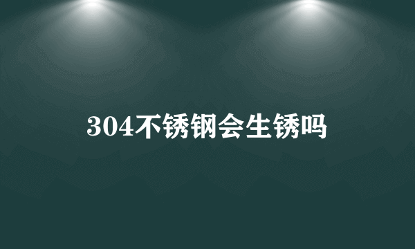 304不锈钢会生锈吗