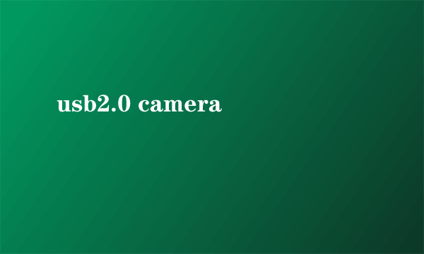 usb2.0 camera