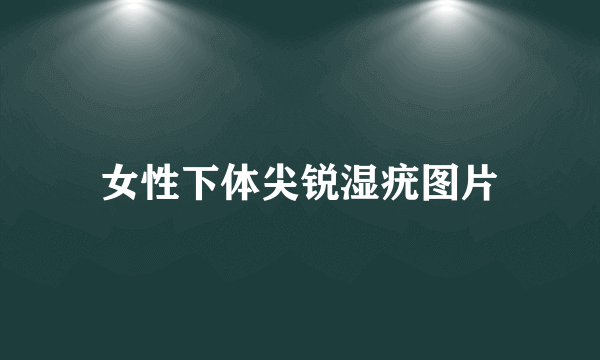 女性下体尖锐湿疣图片