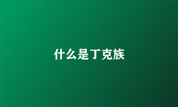 什么是丁克族