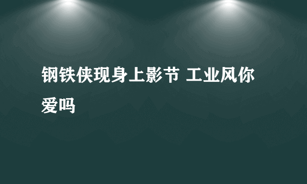 钢铁侠现身上影节 工业风你爱吗