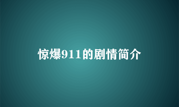 惊爆911的剧情简介