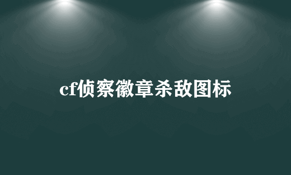 cf侦察徽章杀敌图标