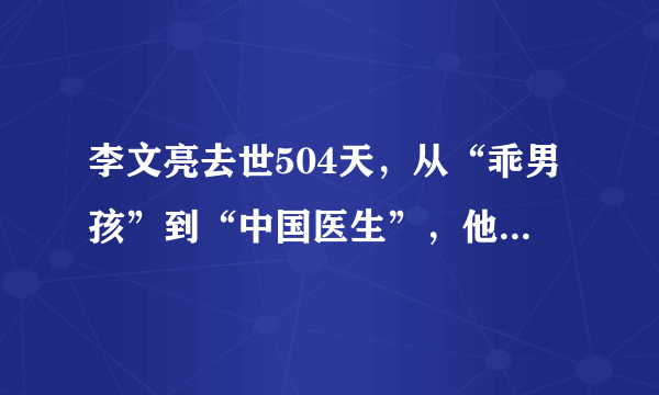 李文亮去世504天，从“乖男孩”到“中国医生”，他经历了哪些？