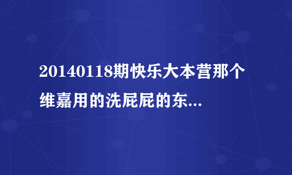 20140118期快乐大本营那个维嘉用的洗屁屁的东西在哪能买到？