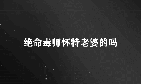 绝命毒师怀特老婆的吗