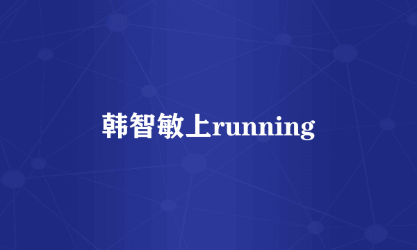 韩智敏上running