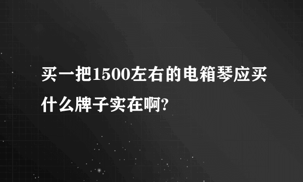 买一把1500左右的电箱琴应买什么牌子实在啊?