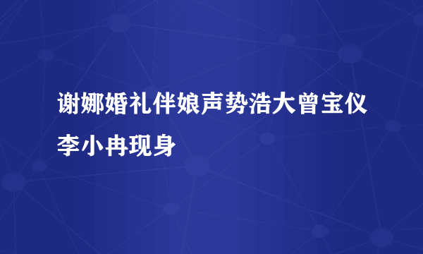 谢娜婚礼伴娘声势浩大曾宝仪李小冉现身