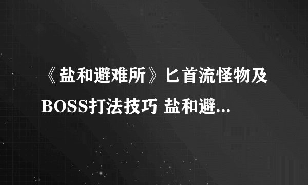 《盐和避难所》匕首流怪物及BOSS打法技巧 盐和避难所BOSS怎么打