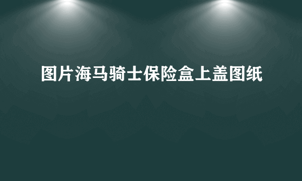 图片海马骑士保险盒上盖图纸