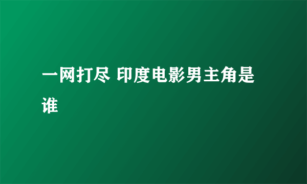 一网打尽 印度电影男主角是谁